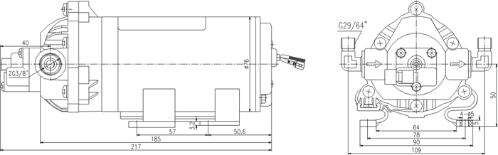 DP微型隔膜泵安装尺寸
