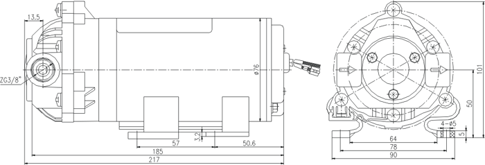 DP微型隔膜泵安装尺寸
